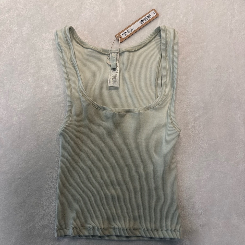 SKIMS Light Green Tank Top XXS